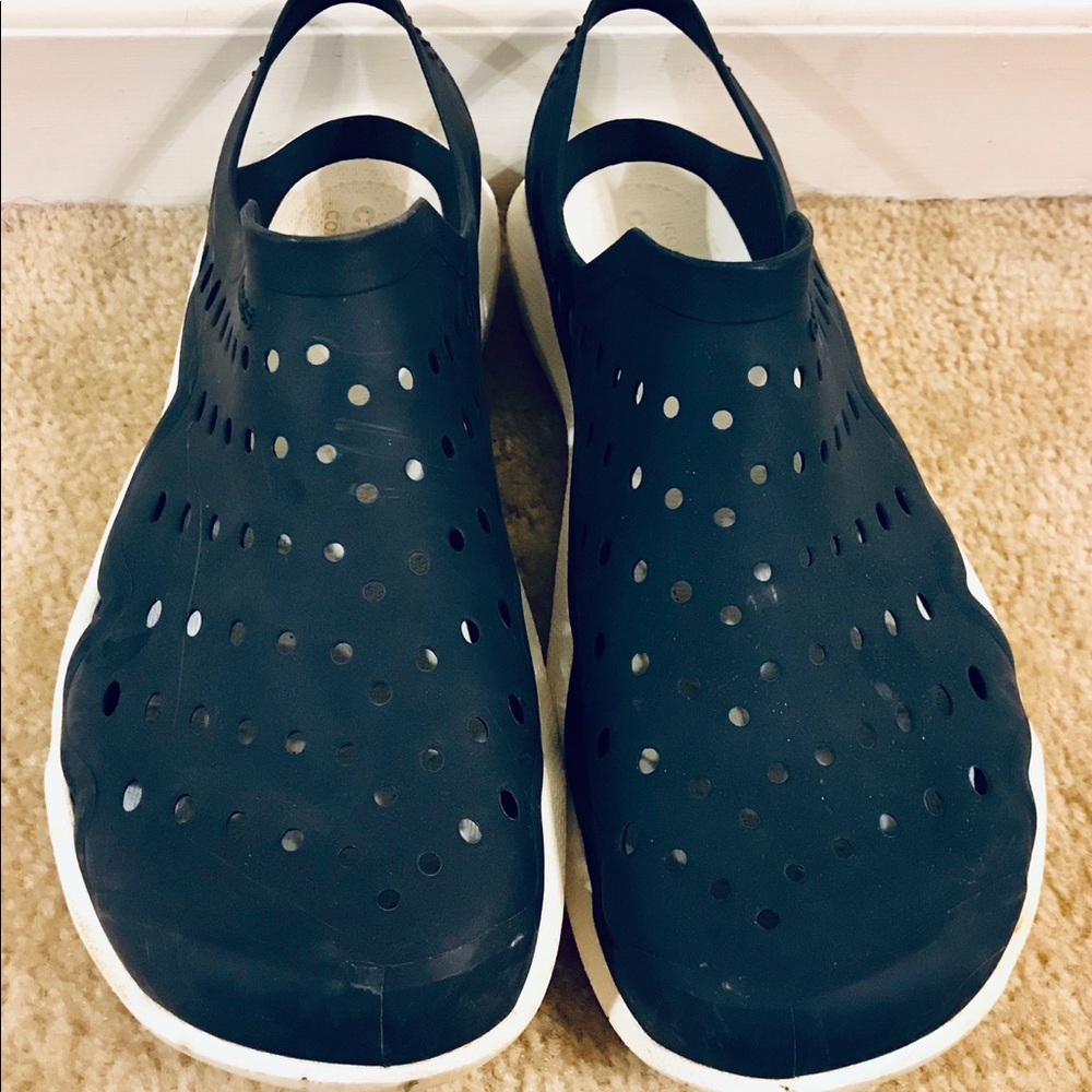 navy Blue Crocs Size 10